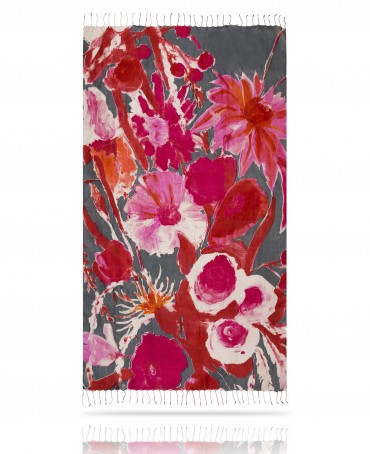 Палантин Женский S23-FLEUR.MODERNE/ROSE.CLAIR